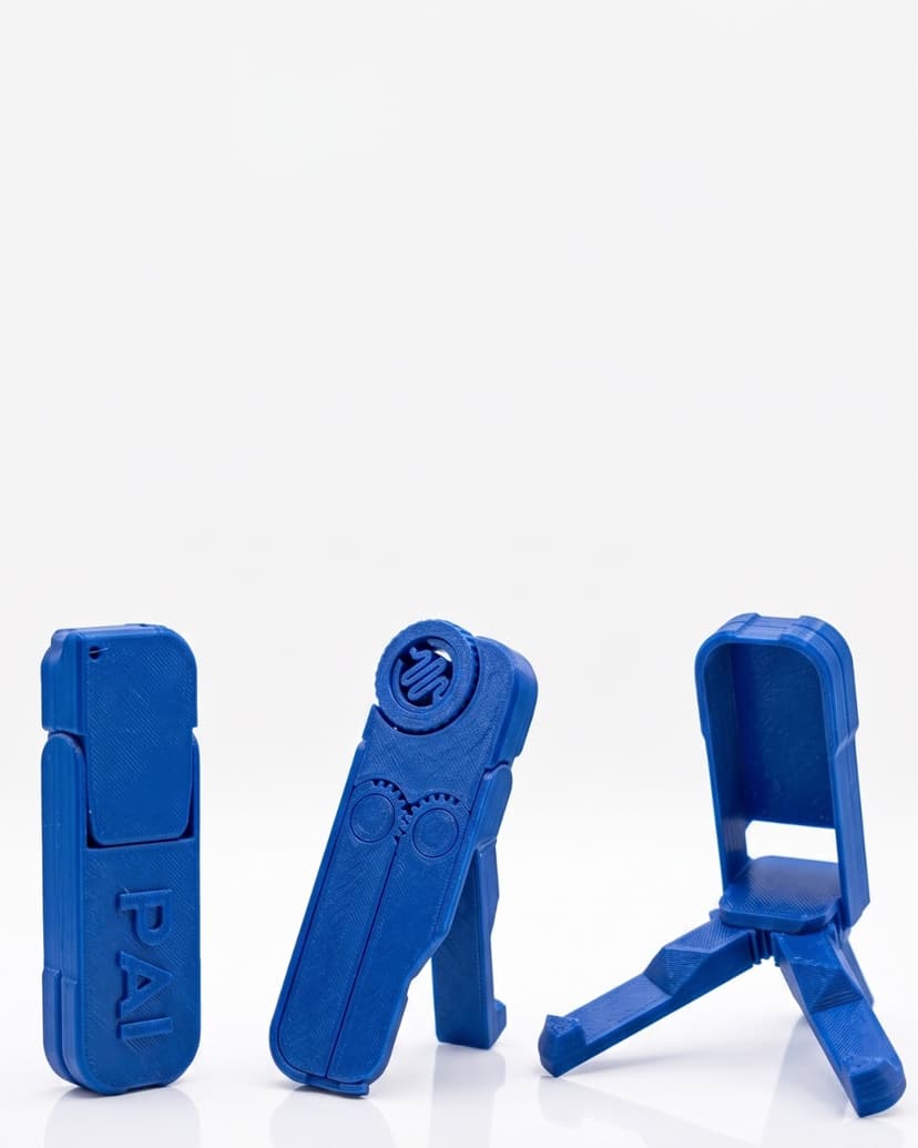 Chaveiro porta-celular 3D com engrenagem