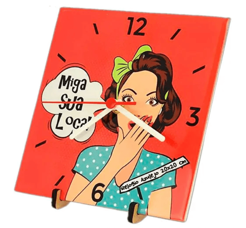 Relógio Azulejo Personalizado